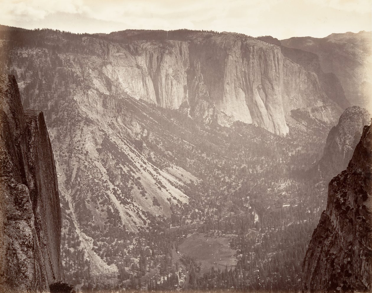 Yosemite Vadisi, yaklaşık 1872, basılmış yaklaşık. 1876. by Carleton Emmons Watkins