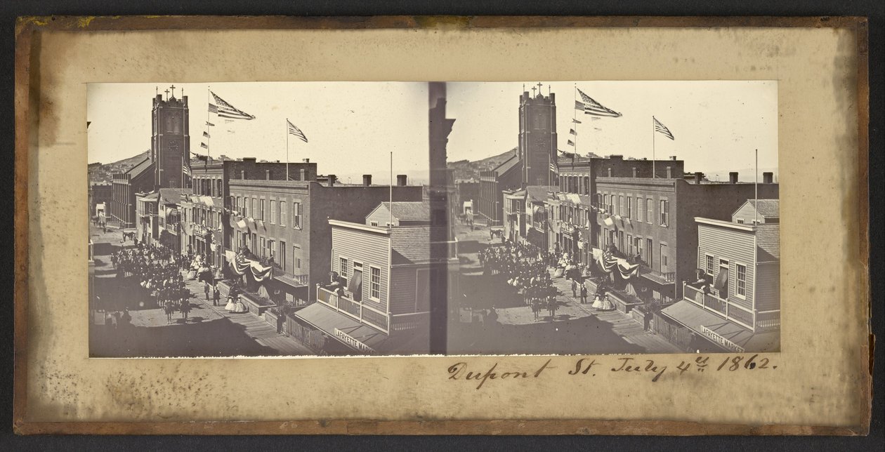 Dupont Caddesi, 4 Temmuz 1862 by Carleton Watkins