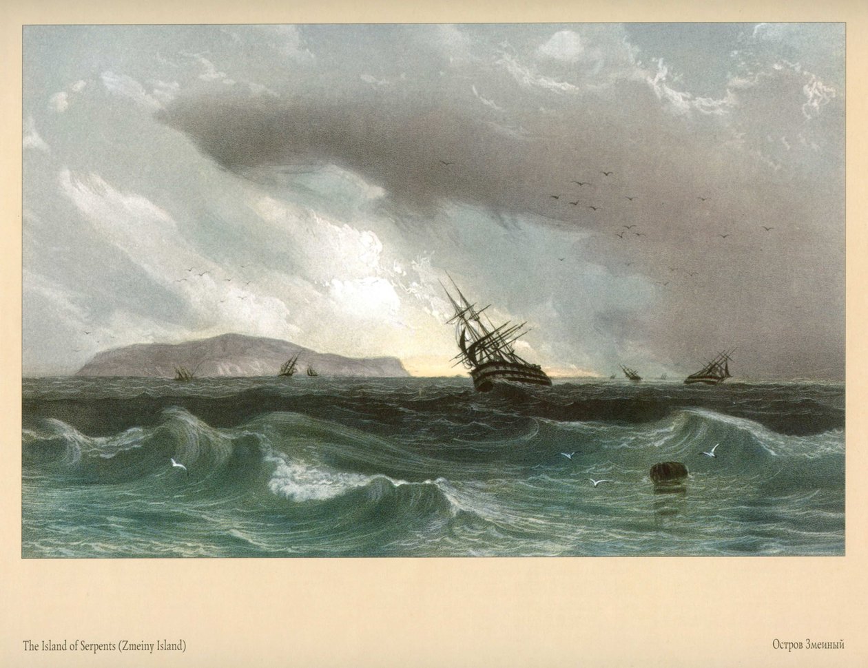 Carlo Bossoli. Yılan Adası by Carlo Bossoli