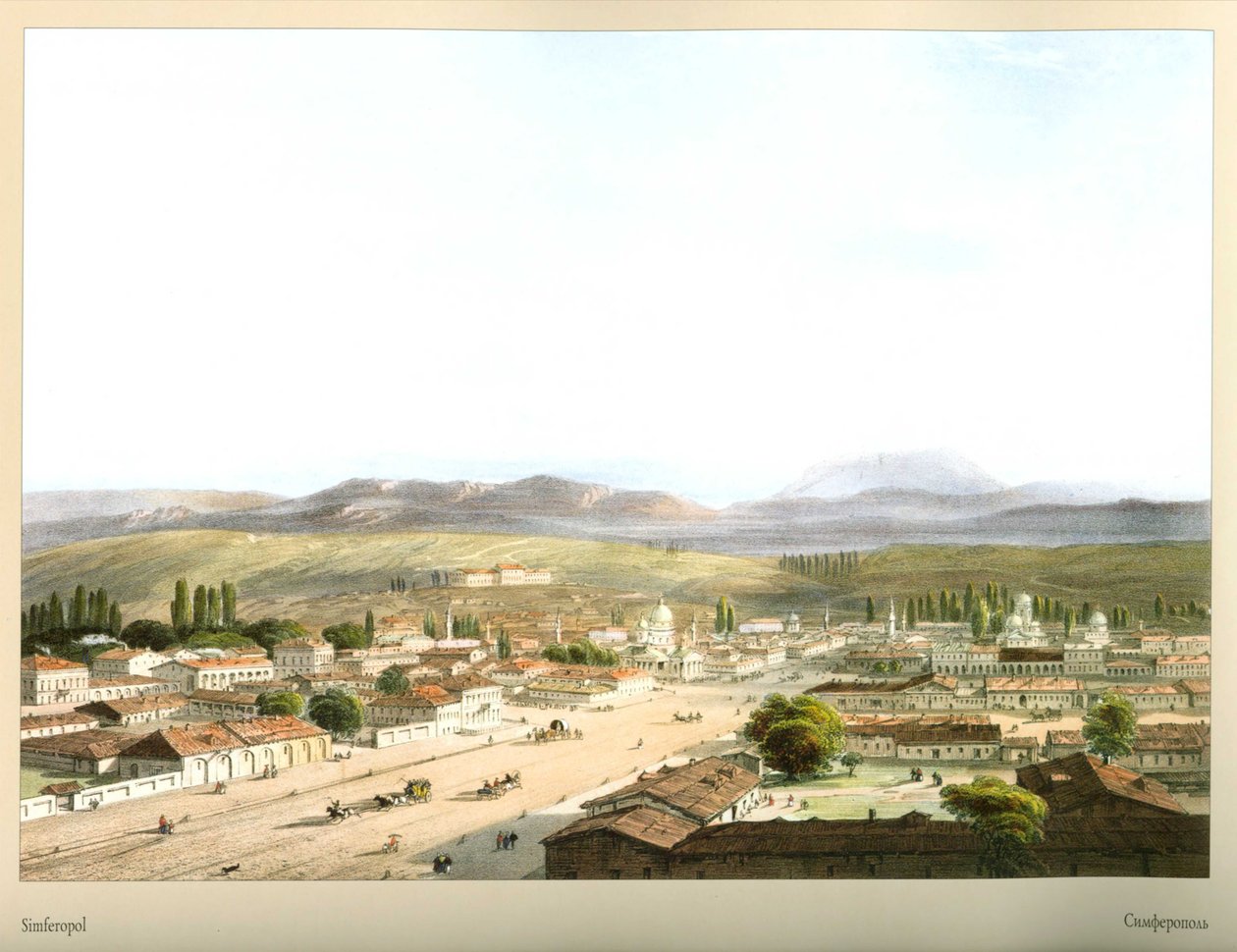Carlo Bossoli. Simferopol by Carlo Bossoli