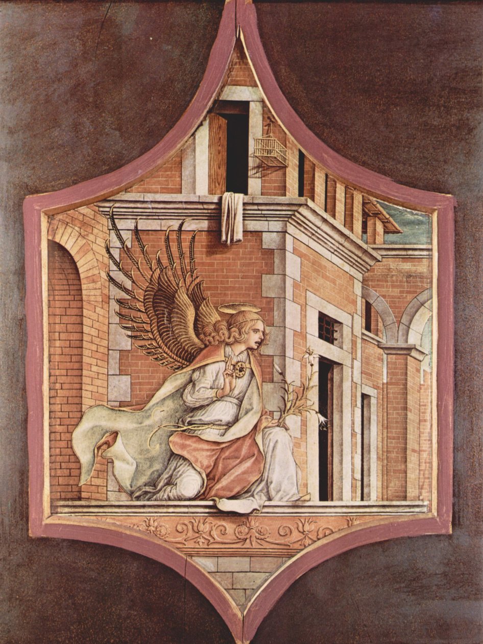 Altar triptik, sol ek by Carlo Crivelli