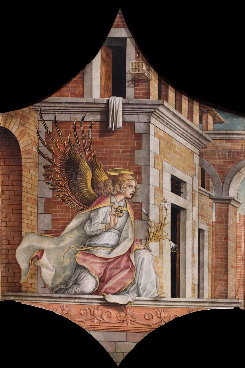 Altar triptik, sol ek by Carlo Crivelli