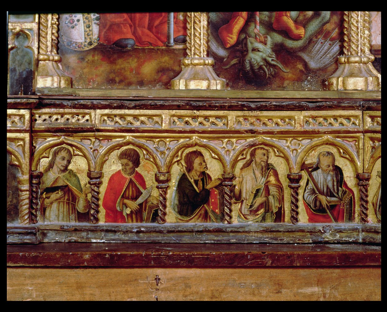 Beş Havari, San Martino poliptiğinin predella