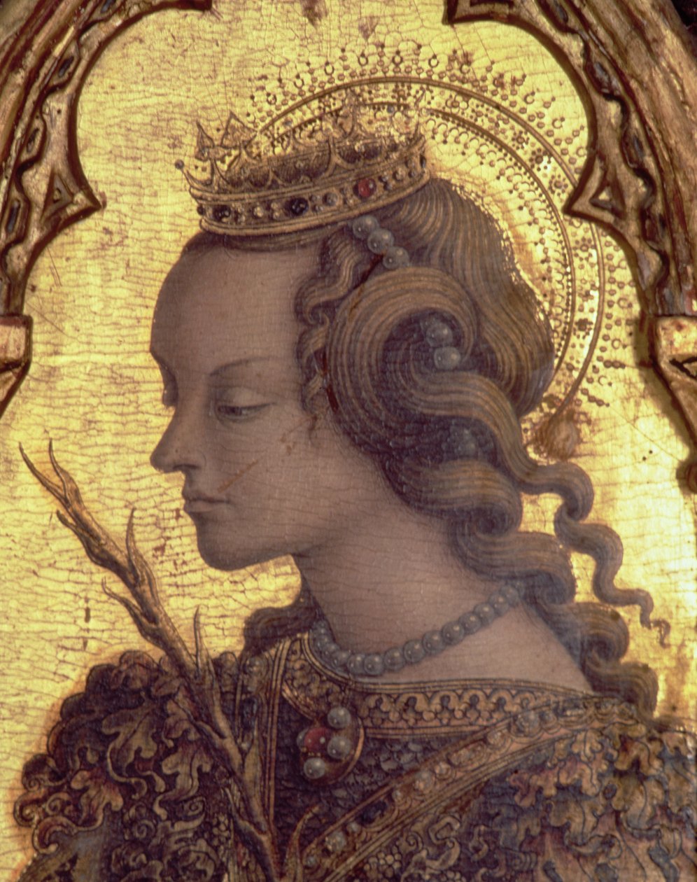 İskenderiyeli St. Catherine, San Martino poliptiğinden detay (panelde tempera) (bkz. 76669) by Carlo Crivelli