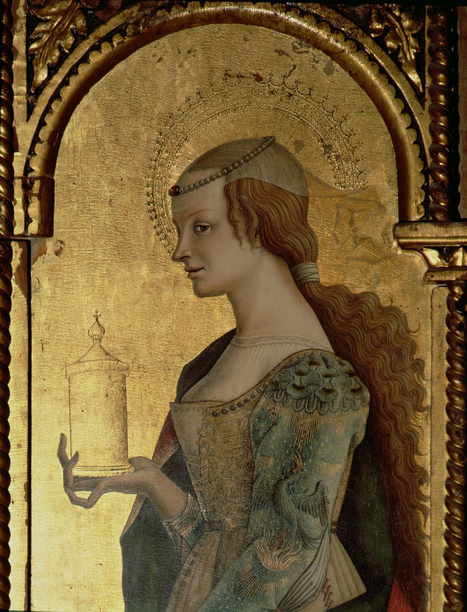 Mecdelli Meryem, Santa Lucia üçlüsünden detay (panelde tempera) (bkz. 76686) by Carlo Crivelli