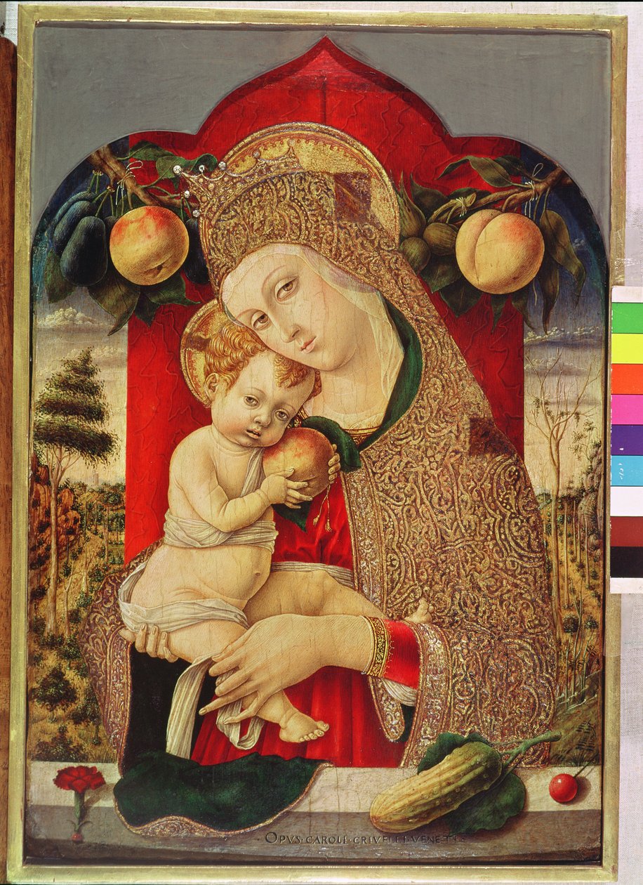 bakire ve çocuk by Carlo Crivelli