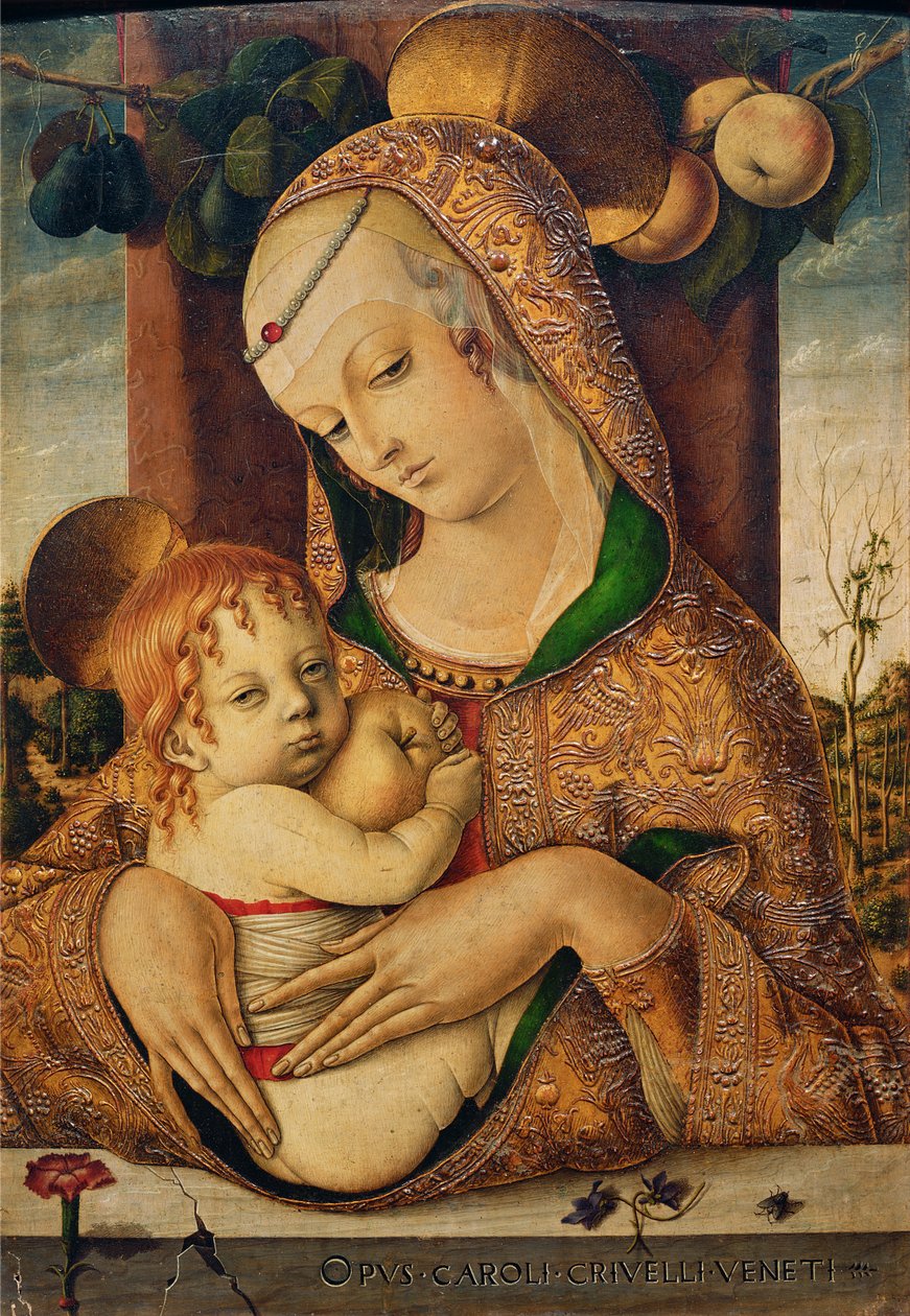 Bakire ve Çocuk, c.1480 (panelde tempera) by Carlo Crivelli