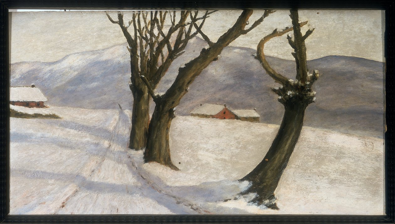 Winter Landscape, c.1920 by Carlo Ferrario