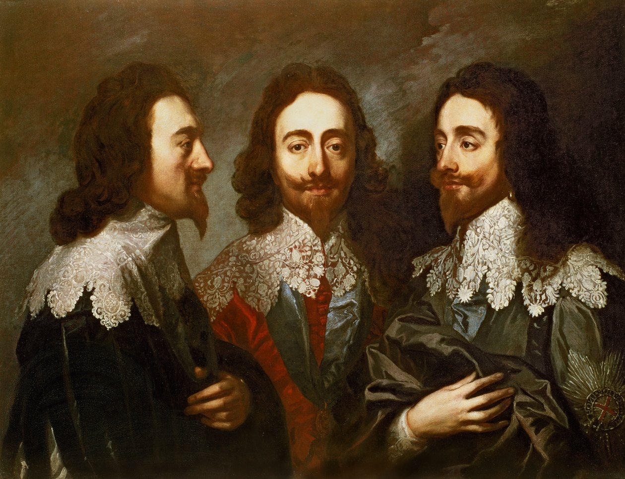 Charles I Üç Pozisyonda (1600-49) Van Dyck
