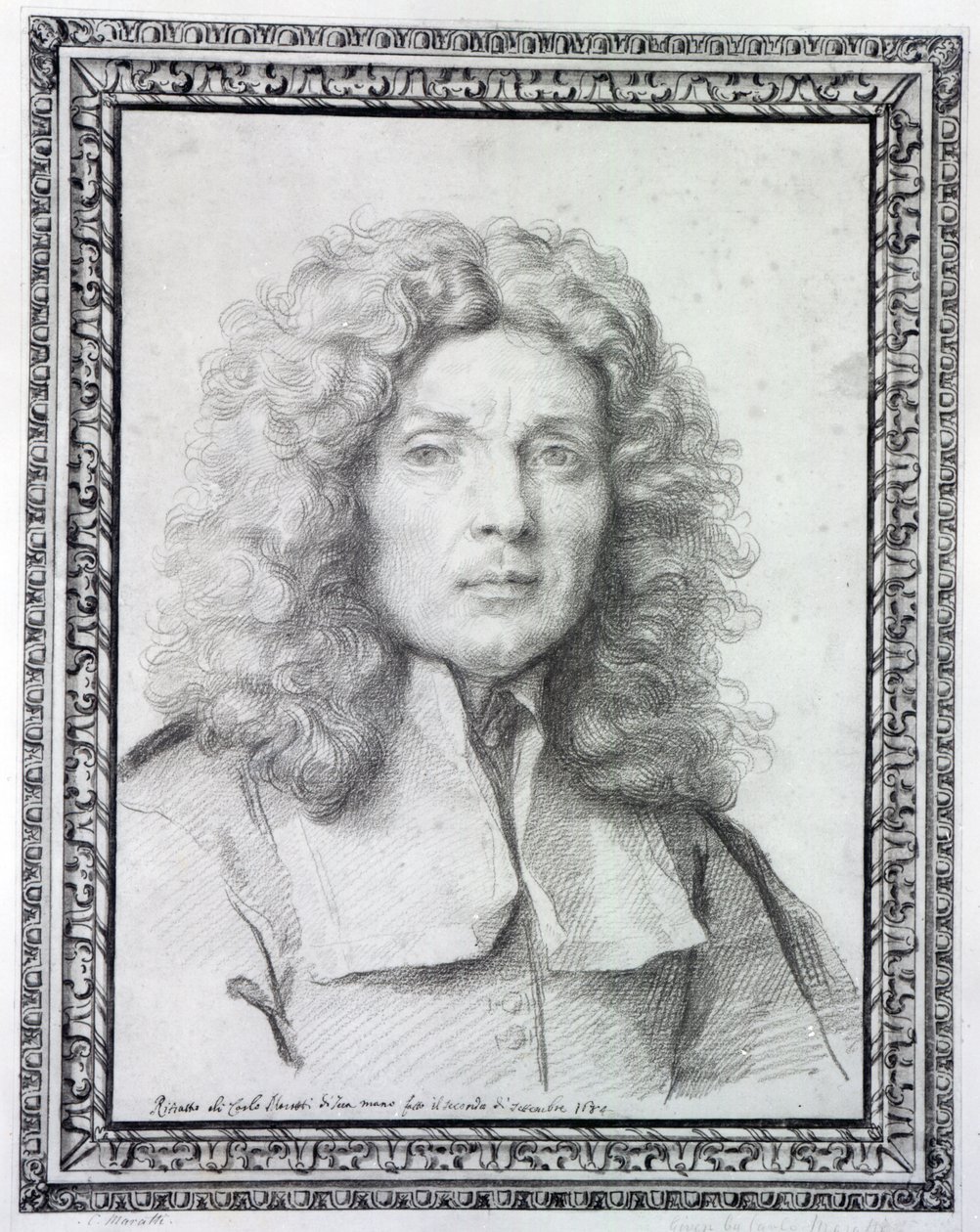 Otoportre, 1684 (kağıt üzerinde tebeşir) by Carlo Maratta or Maratti