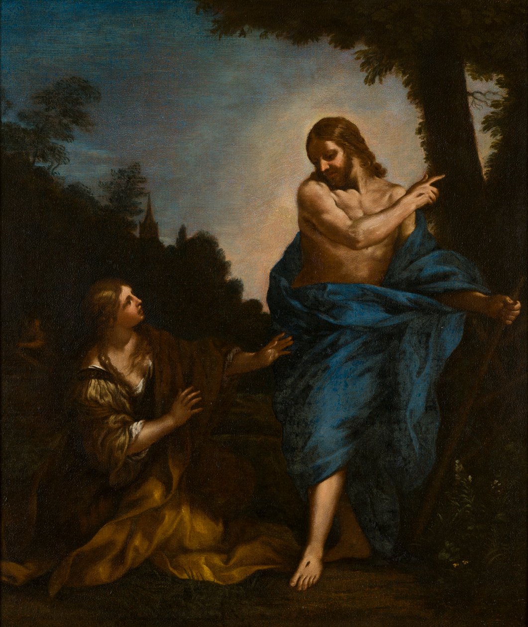 Noli Me Tangere, c.1645-1713 (tuval üzerine yağlı boya) by Carlo (follower of) Maratta or Maratti
