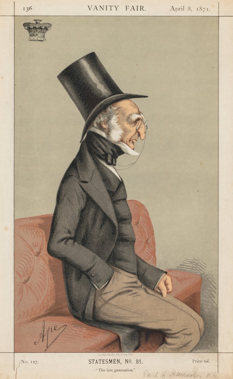 Vanity Fair: Devlet Adamı No., 81 Son Nesil, 1871. by Carlo