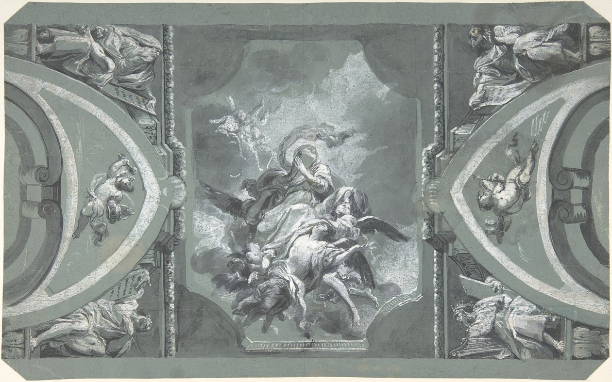 Bir Kasanın Süslenmesi Çalışması, 1754-1815. by Carlo Alberto Baratta
