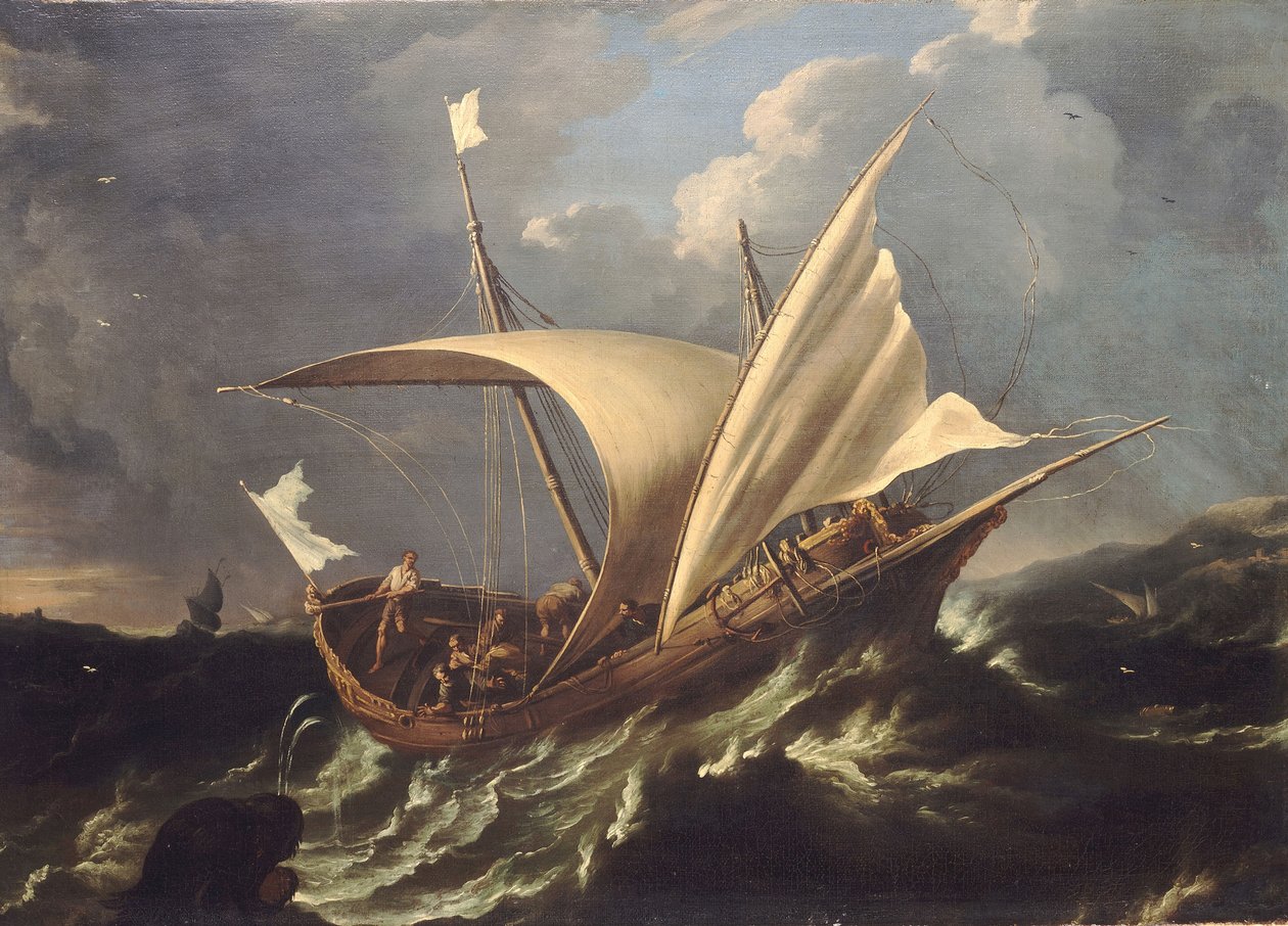 Yunus ve balina, 17. yüzyıl ortaları (tuval üzerine yağlıboya) by Carlo Antonio Tavella