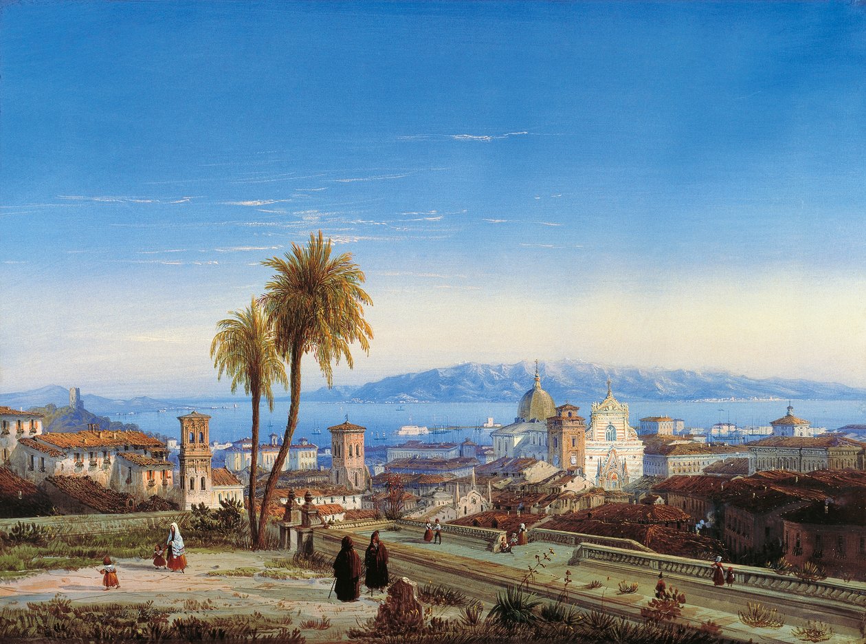 Messina'nın görünümü by Carlo Bossoli