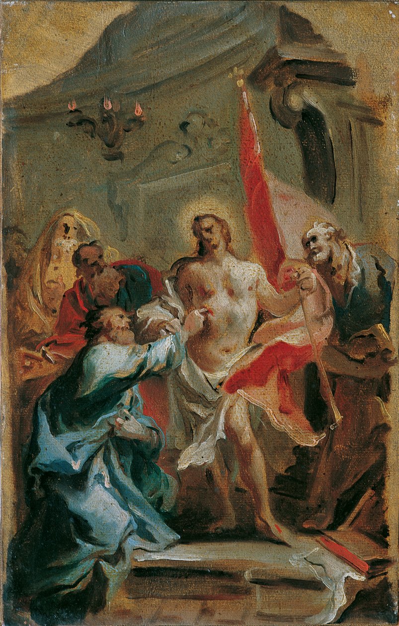 İsa ve Şüpheci Thomas by Carlo Carlone