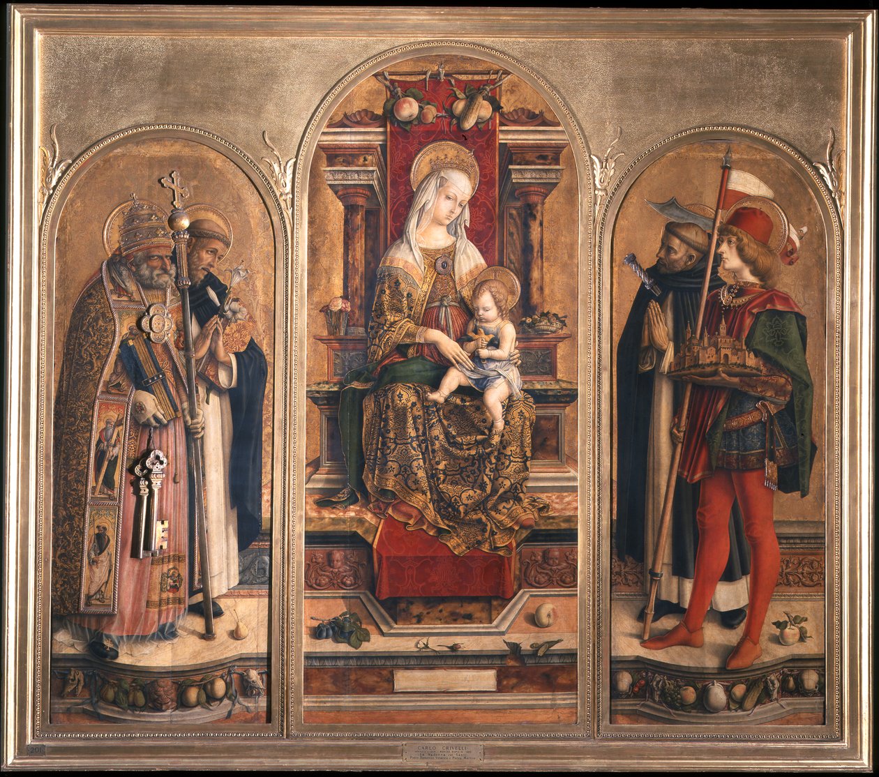 Camerino Üçlemesi (Aziz Domenico Üçlemesi) by Carlo Crivelli