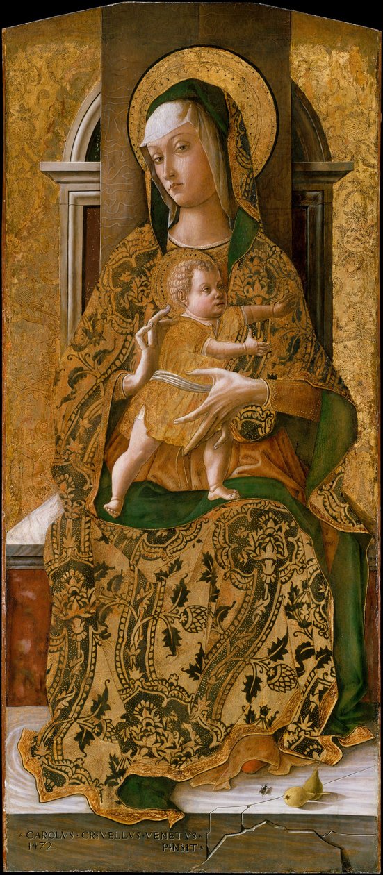 Madonna ve Çocuk Enthroned by Carlo Crivelli
