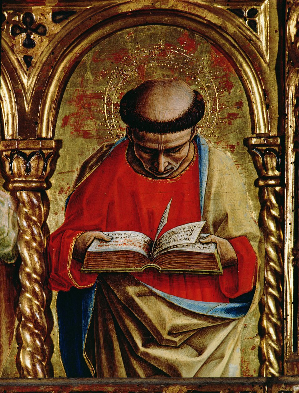 Aziz Matthew, SantEmidio poliptiğinden detay, 76636 panel detayında 1473 tempera by Carlo Crivelli