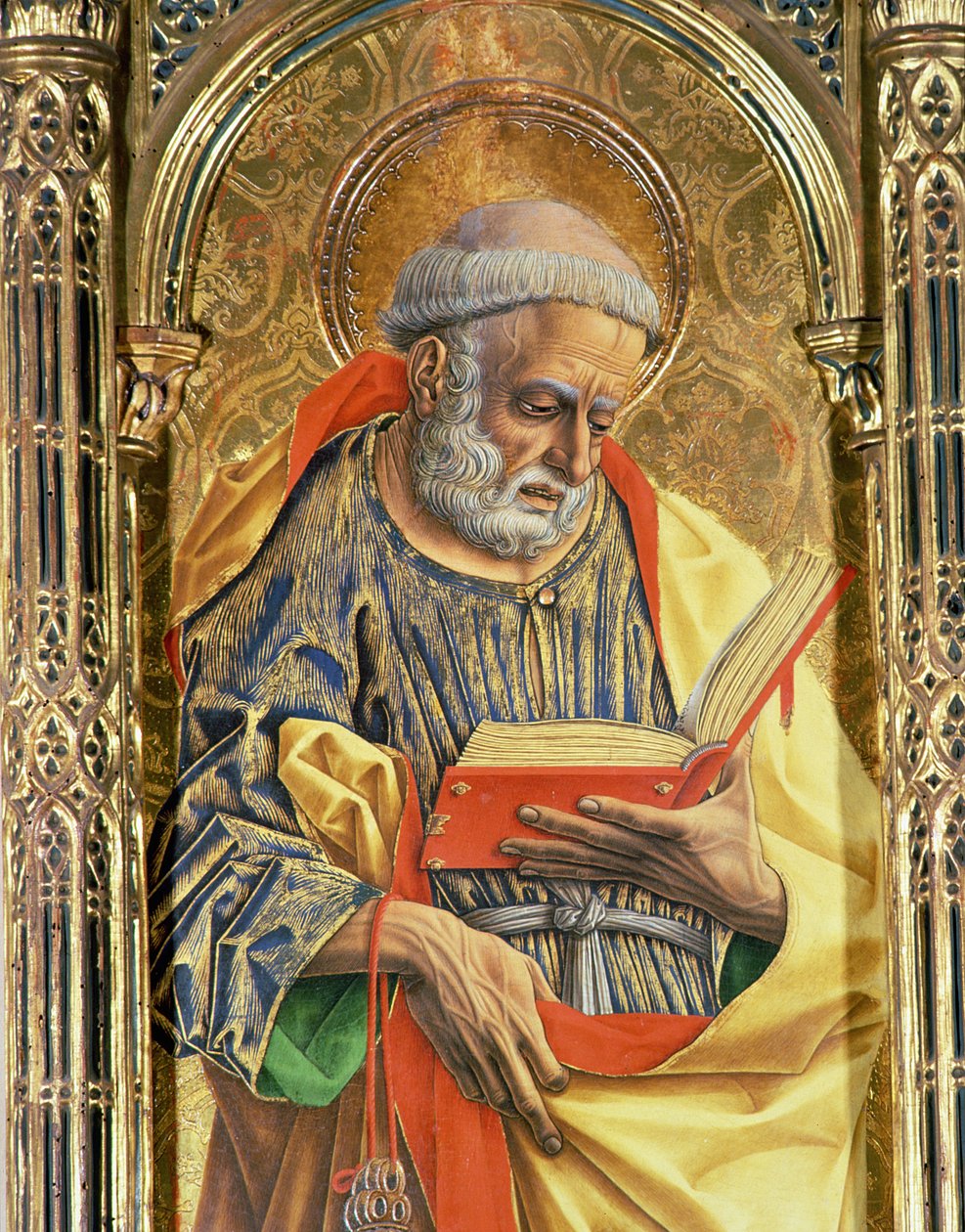 Aziz Peter, SantEmidio poliptiğinden detay, 76636 panel detayında 1473 tempera by Carlo Crivelli