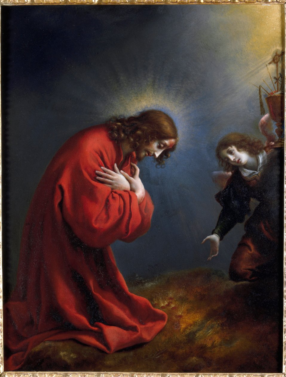 Zeytin Bahçesinde İsa Tablosu Carlo Dolci (1616-1686) 17. yüzyıl Genleri, Musei di Strada Nuova (eski Palazzo Rosso) by Carlo Dolci