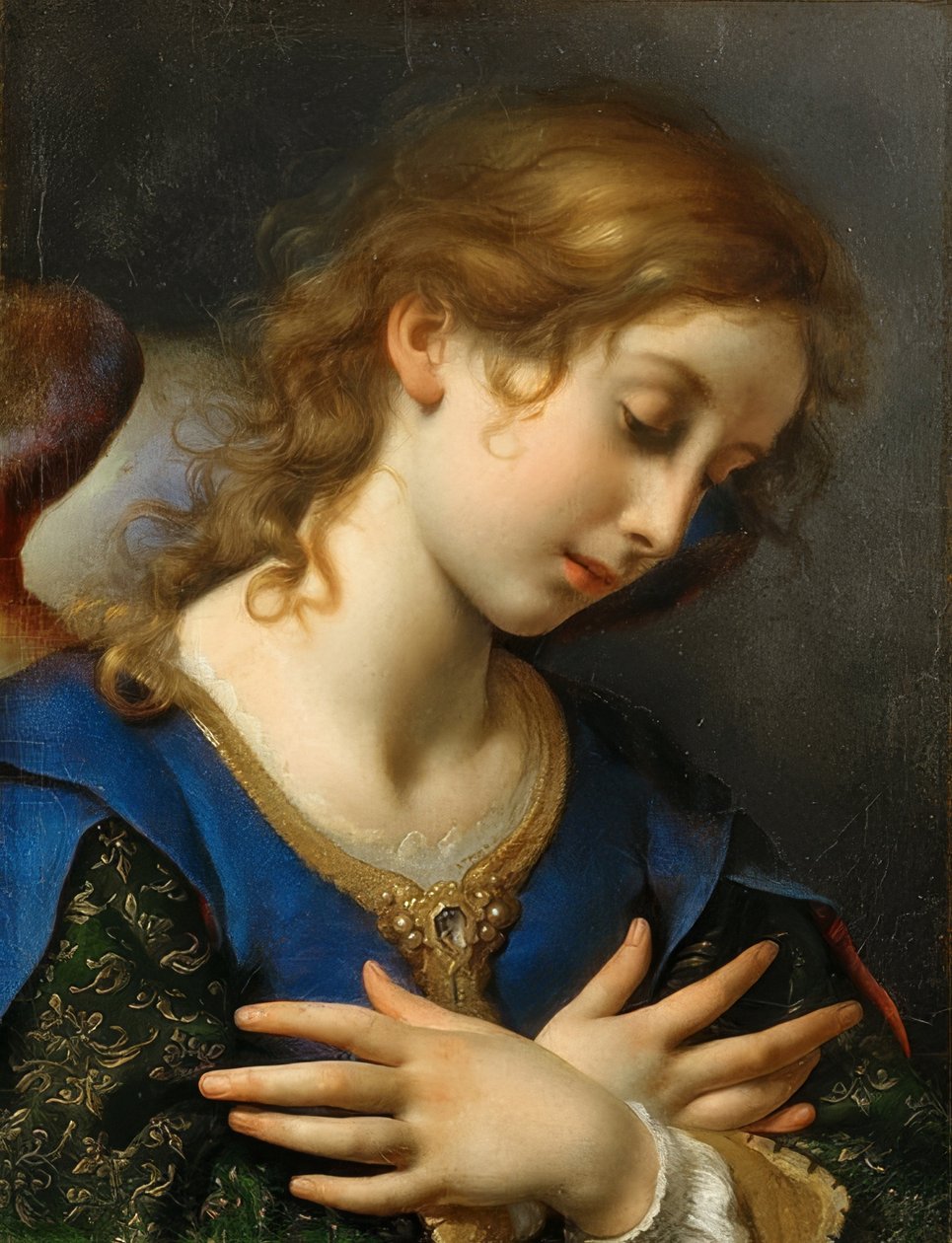 Müjde meleği. 1653 civarında by Carlo Dolci