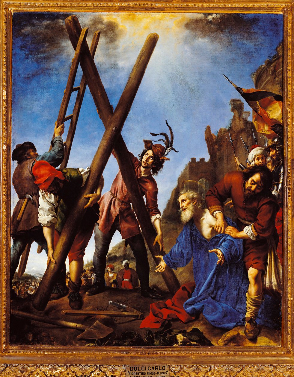 Aziz Andre Haçtan Önce Boyama Carlo Dolci (1616-1686) 17. yüzyıl Floransa, Palazzo Pitti Galleria Palatina by Carlo Dolci