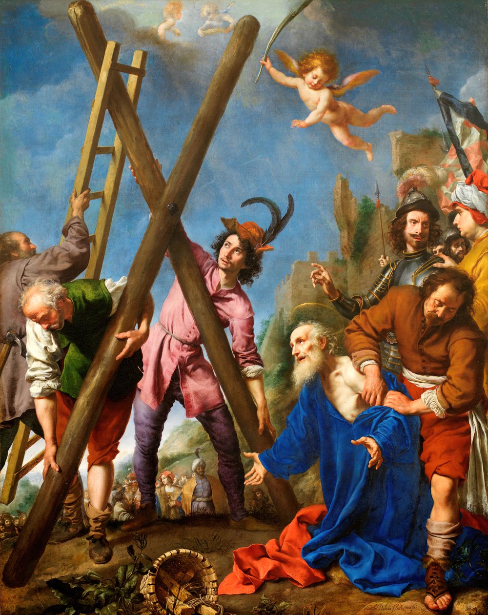 Aziz Andrew Şehitliğinden önce dua ediyor, 1643. by Carlo Dolci