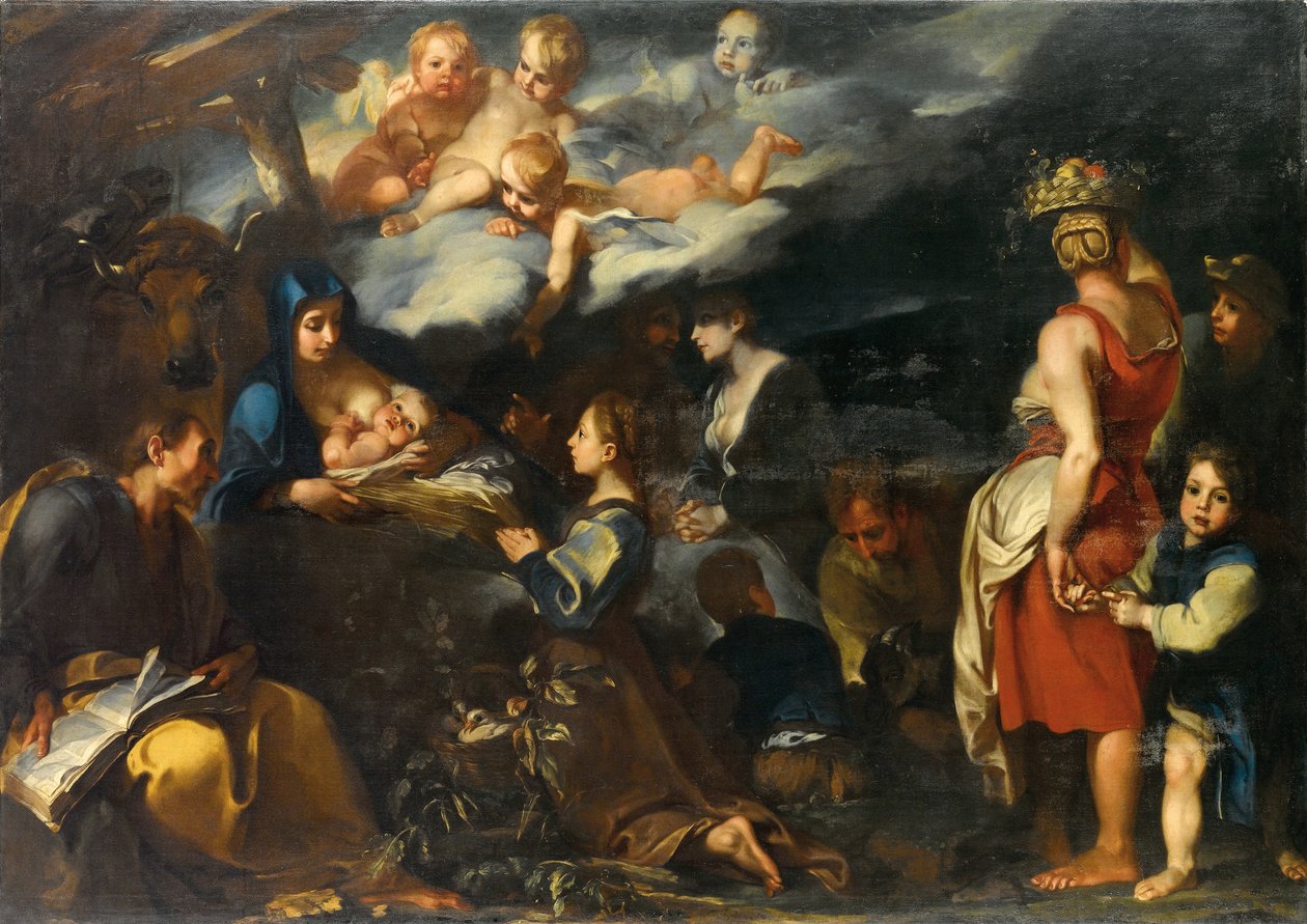 Çocuğun Aziz Luka ile Tapınması, c.1700 by Carlo Donelli