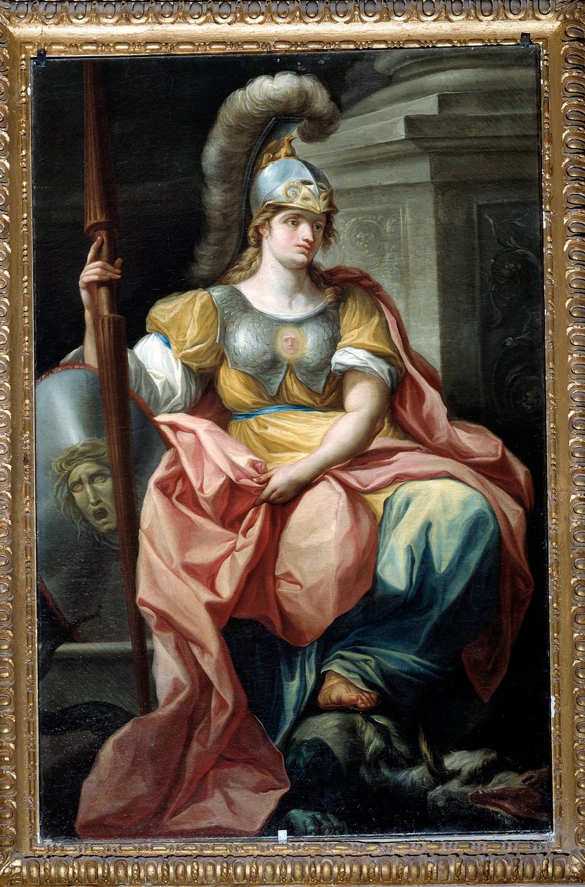 Cumhuriyetin on üç değerinin alegorisi: kahramanlık (1783 sonrası resim) by Carlo Giuseppe Ratti