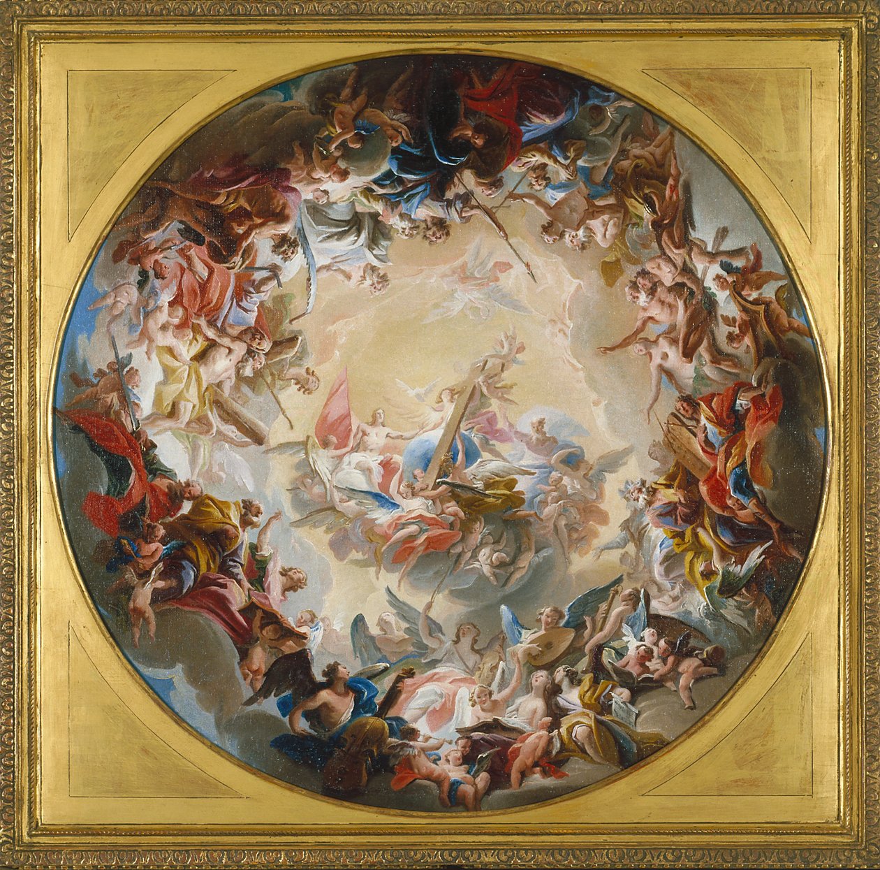 Haçın Yüceltilmesi (tuval üzerine yağlıboya) by Carlo Innocenzo Carlone