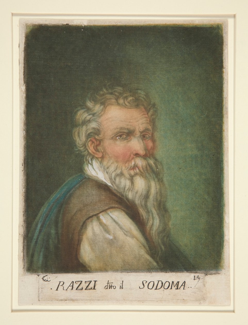 (Portre) G. A. Bazzi, Il Sodoma olarak bilinir by Carlo Lasinio
