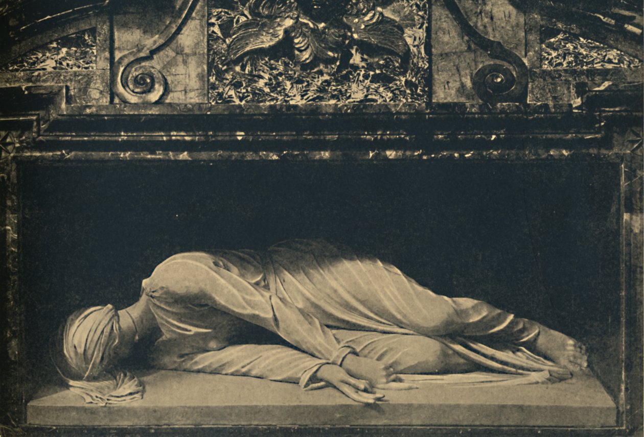 Roma - Aziz Caecilia Bazilikası. - Aziz Heykeli, Maderno, 1910 by Carlo Maderno