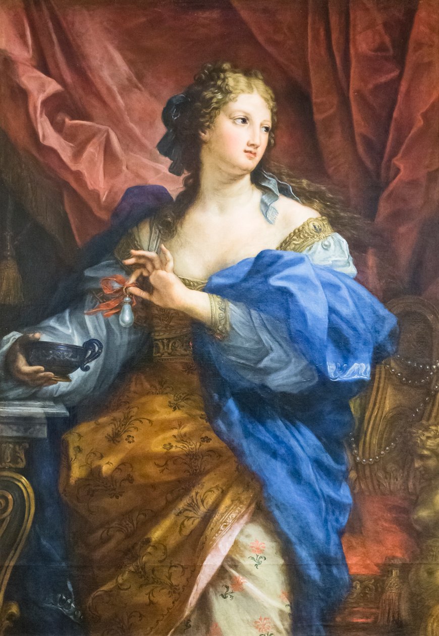 Kleopatra bir bardak şarapta inciyi eritiyor by Carlo Maratta or Maratti