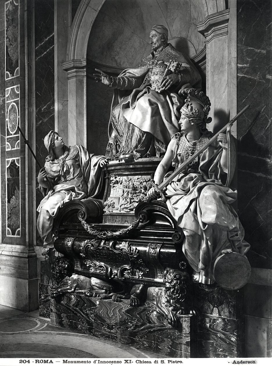 Papa Masum XI Anıtı, c.1697 (mermer) by Carlo Maratta or Maratti