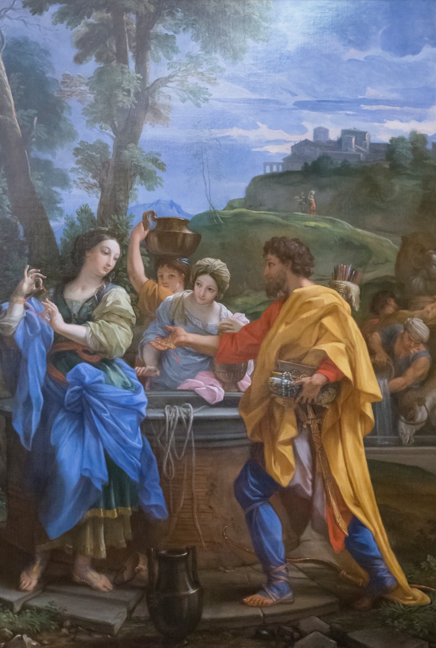 Rebecca ve Eliezer kuyu başında by Carlo Maratta or Maratti