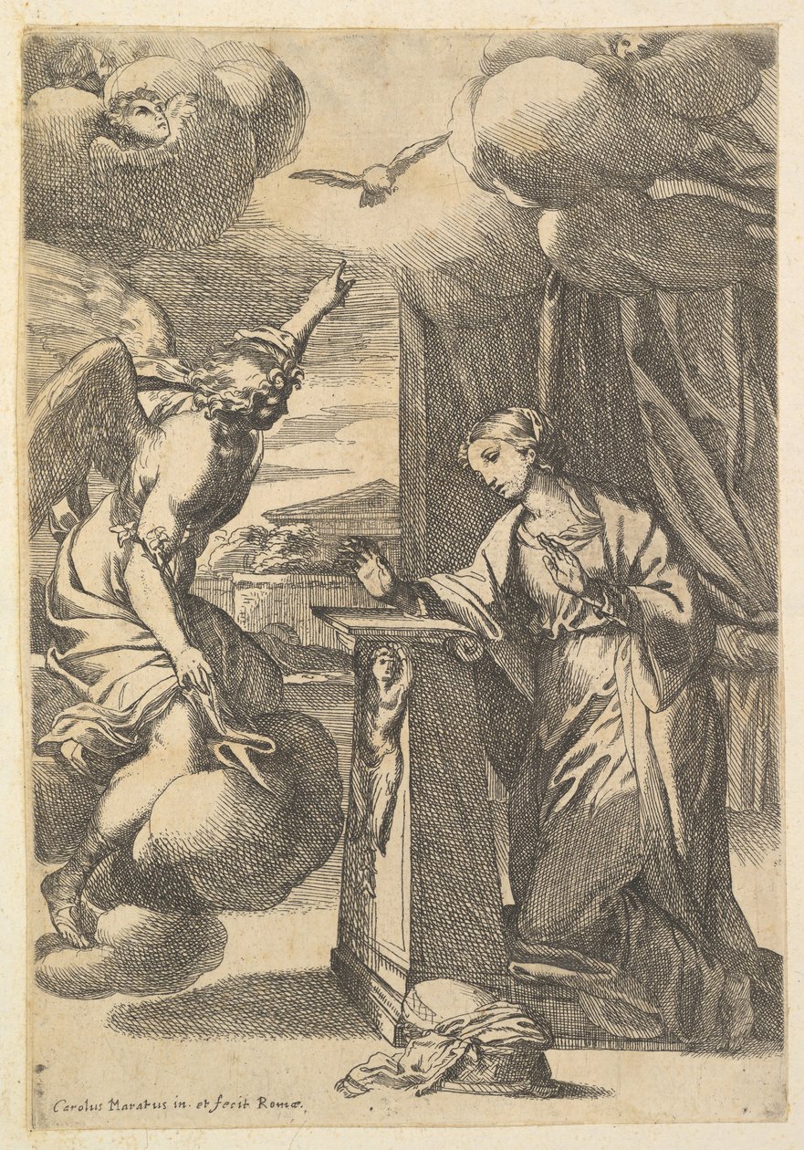 Duyuru. by Carlo Maratta or Maratti