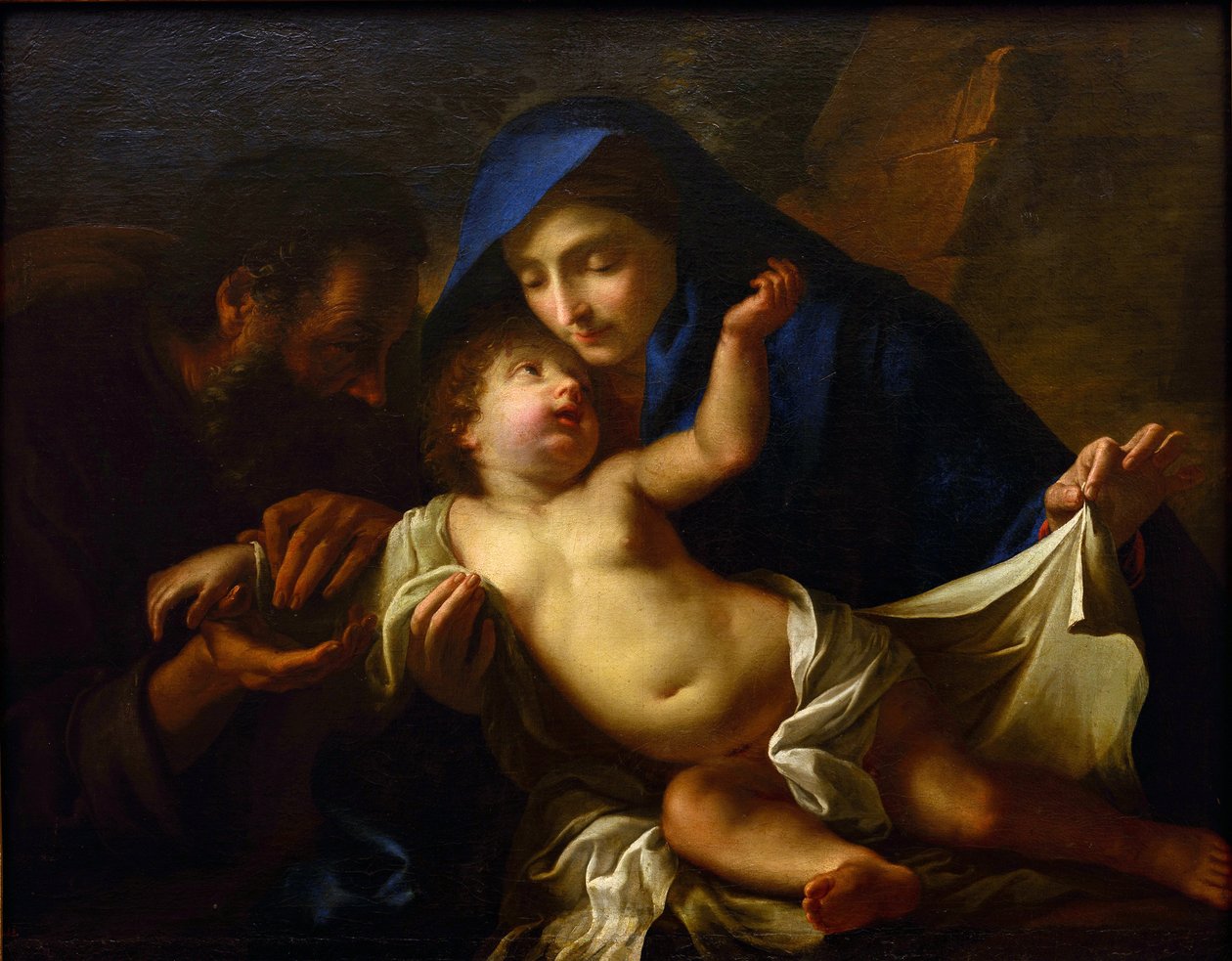 Kutsal Aile par Maratta, Carlo (1625-1713). Tuval üzerine yağlı boya, 17. Yüzyılın Sonu, Devlet A. Radishchev Sanat Müzesi, Saratov by Carlo Maratta or Maratti