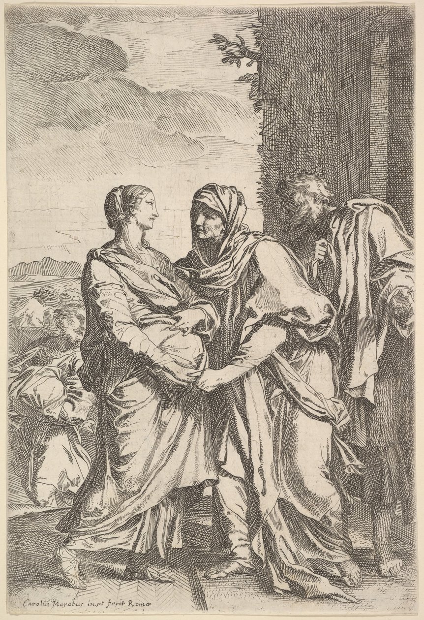 Ziyaret. by Carlo Maratta or Maratti