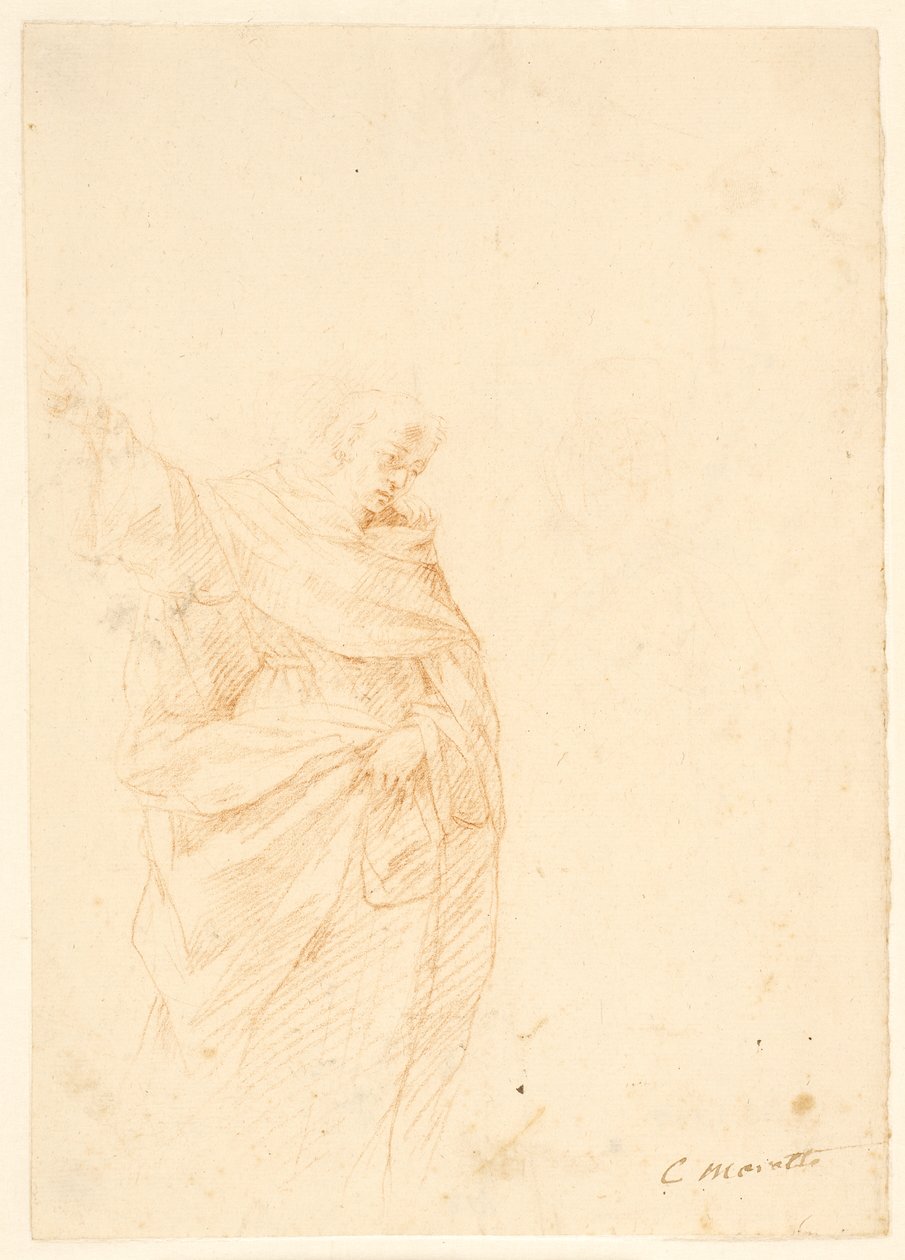 Yukarı dönük rahip aziz by Carlo Maratti