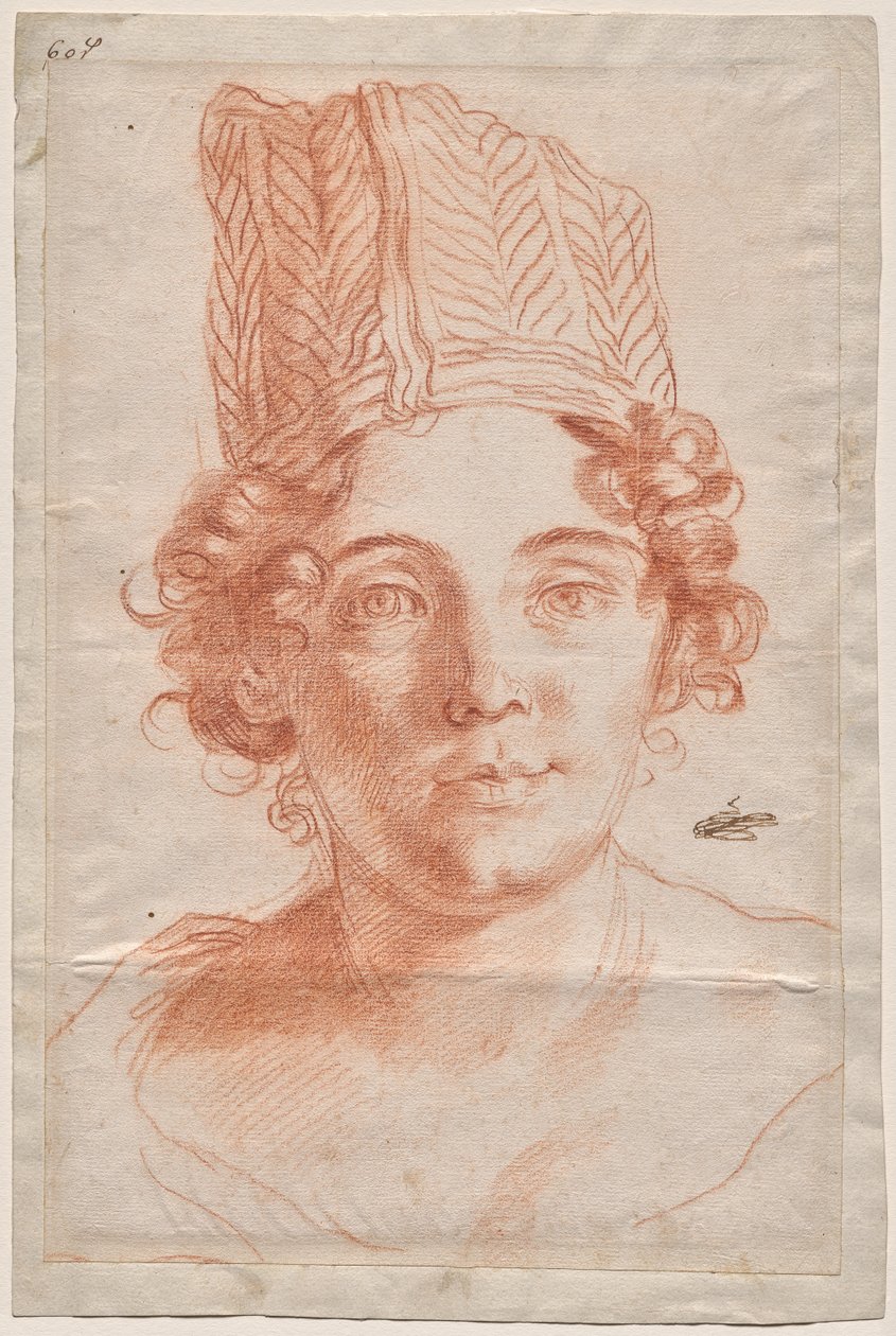 Carlo Maratti'nin Karısı Francesca Gommi'nin Portresi by Carlo Maratti