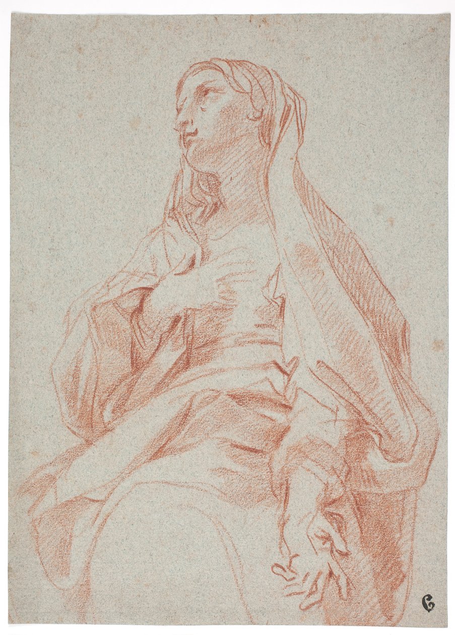 Madonna şefaat jesti yapıyor by Carlo Maratti