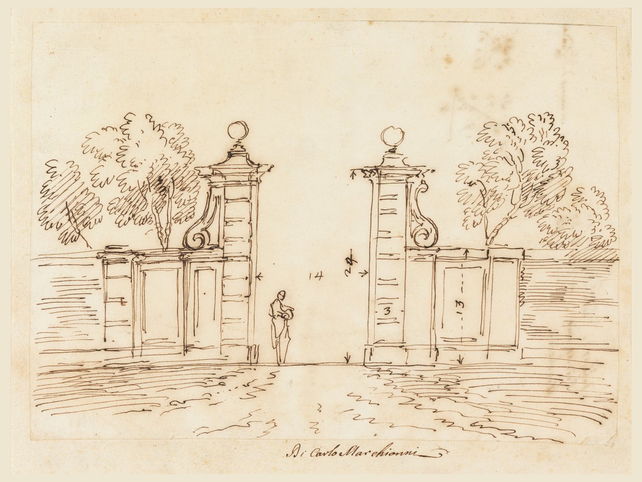 Bir Villa Kapısı için Tasarım by Carlo Marchionni