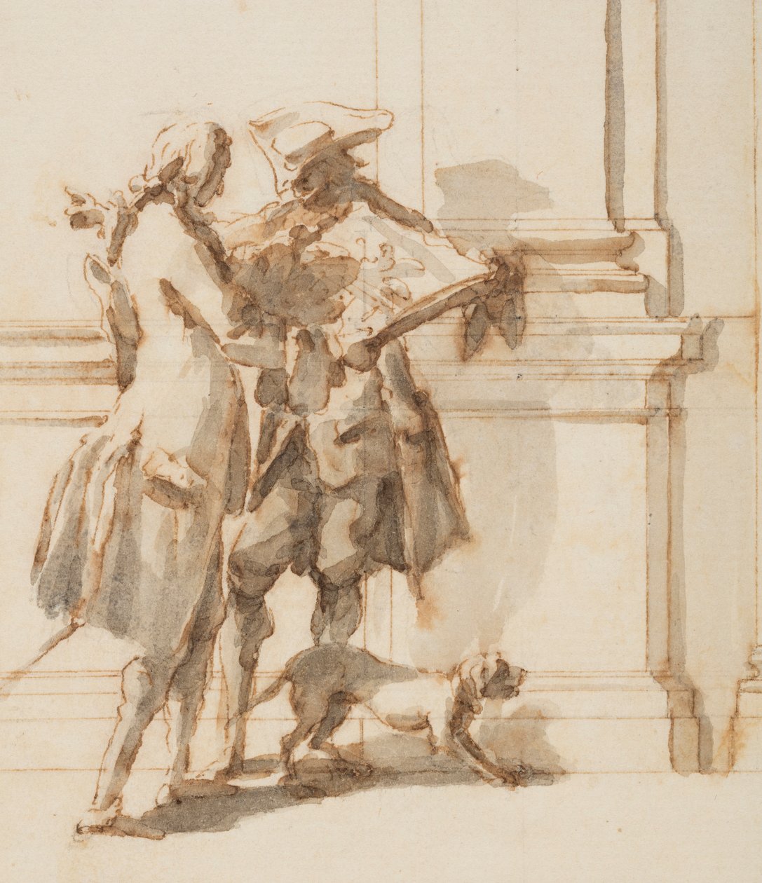 Kuzey Portalı, Büyük Galeri, Villa Albani, Roma, İtalya için Tasarım by Carlo Marchionni