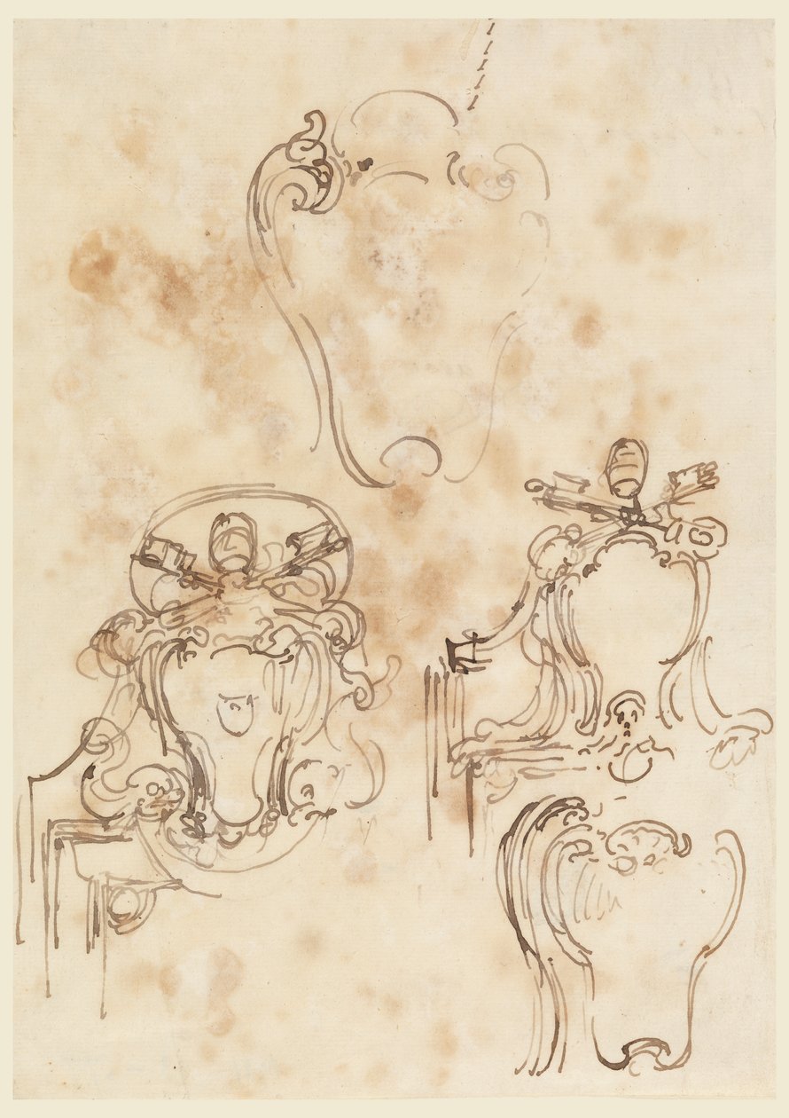 Çerçeveler ve Rozetler için Eskizler by Carlo Marchionni