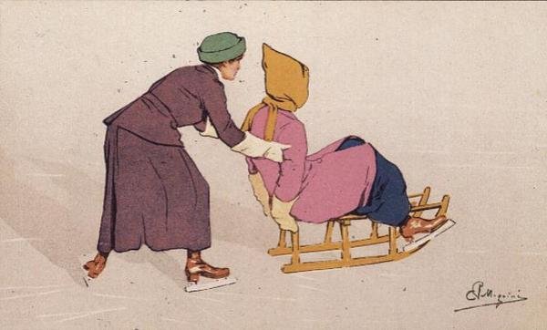 Bir Yardım Eli (renkli taş) by Carlo Pellegrini