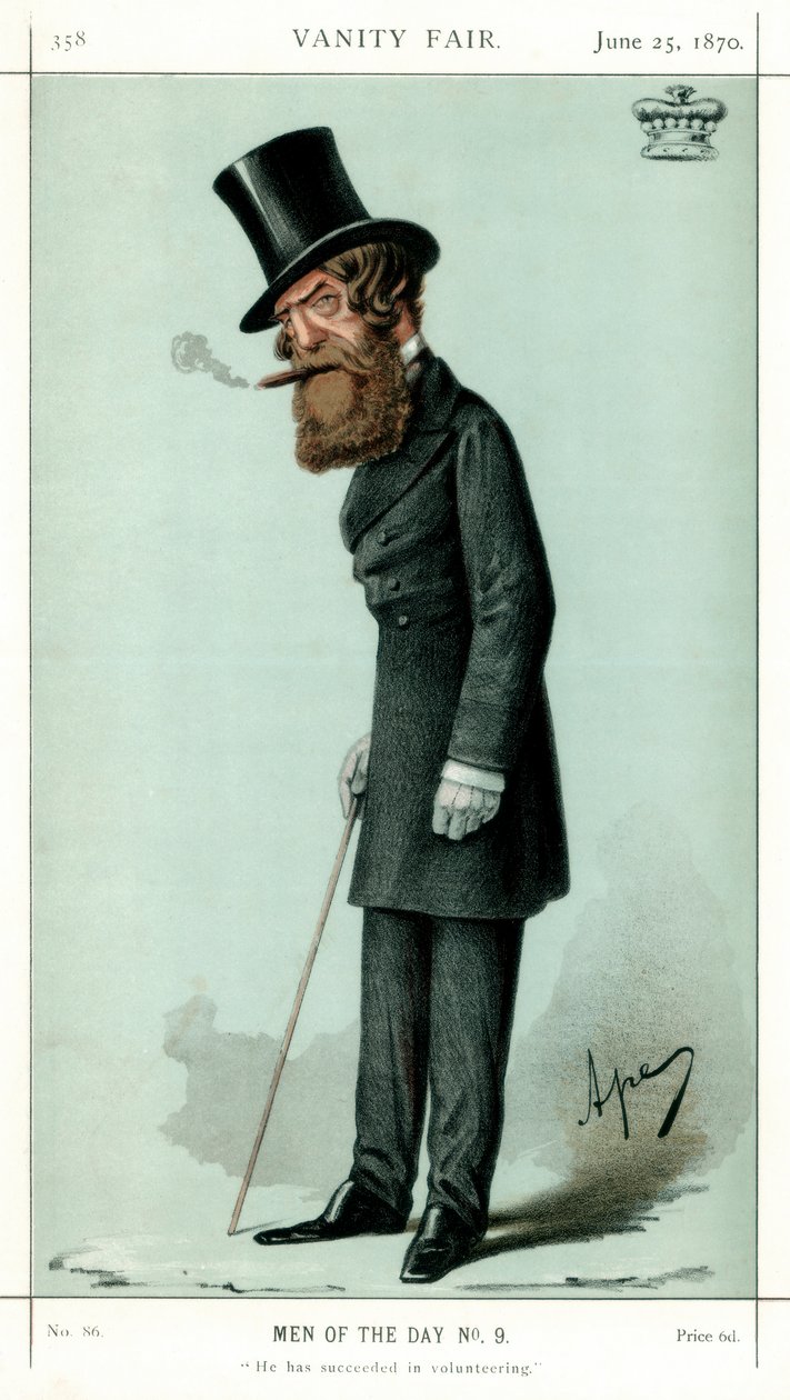Gönüllülükte Başardı, Vikont Ranelagh, 1870. by Carlo Pellegrini
