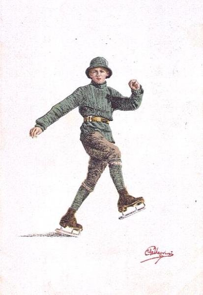 Yalnız Adam Pateni (renkli taş) by Carlo Pellegrini