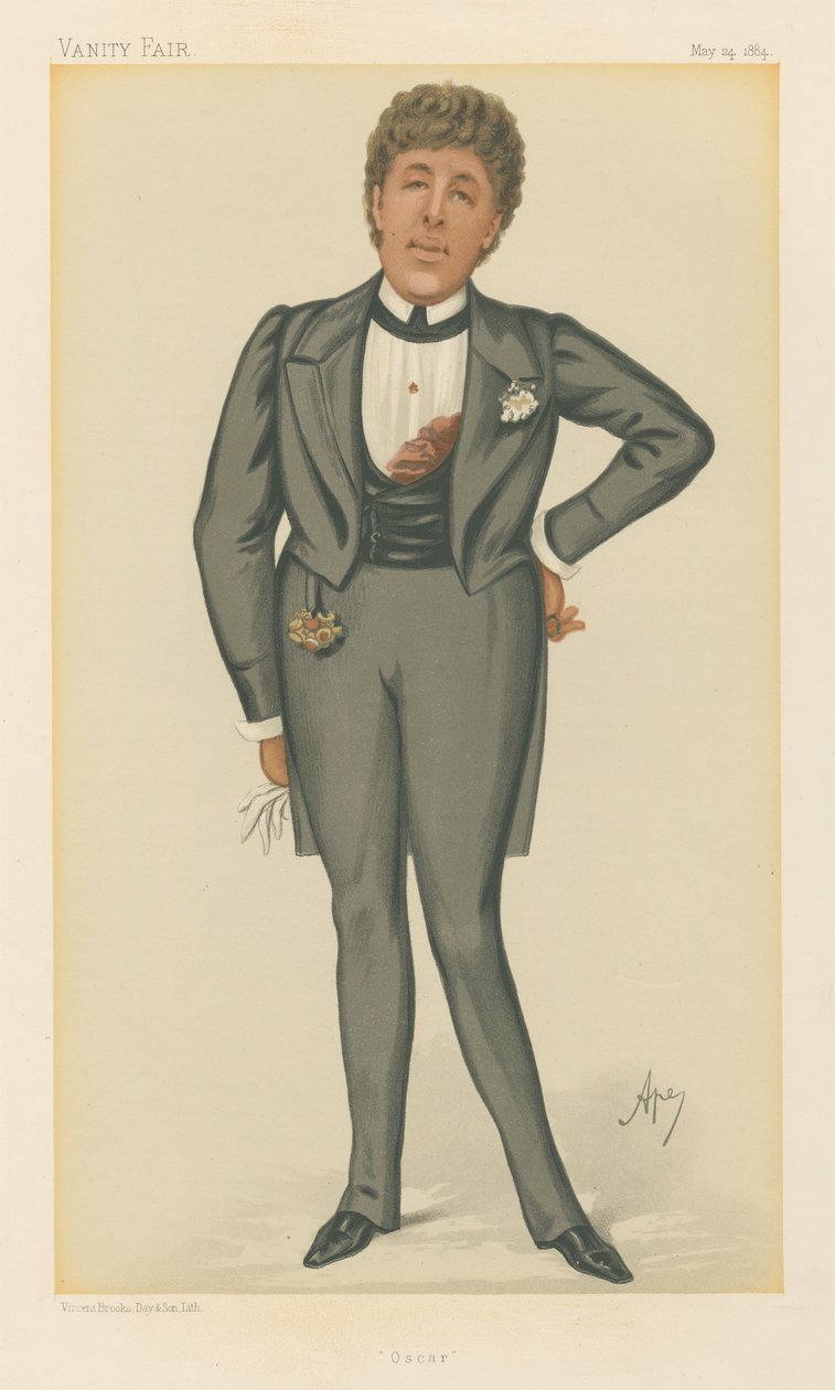 Oscar, Oscar Wilde (Vanity Fair serisi) by Carlo Pellegrini