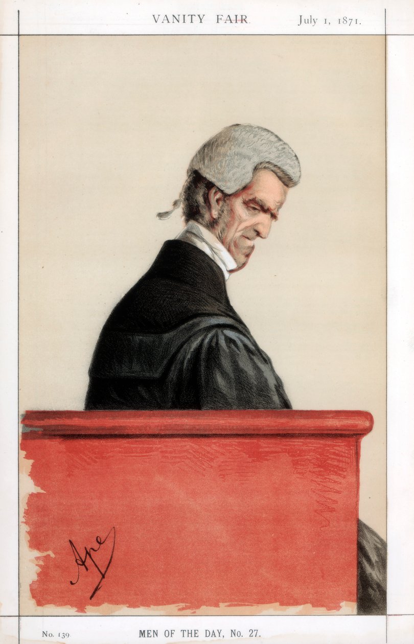 Sir John George Shaw-Lefevre, İngiliz avukat, politikacı ve memur, 1871 by Carlo Pellegrini
